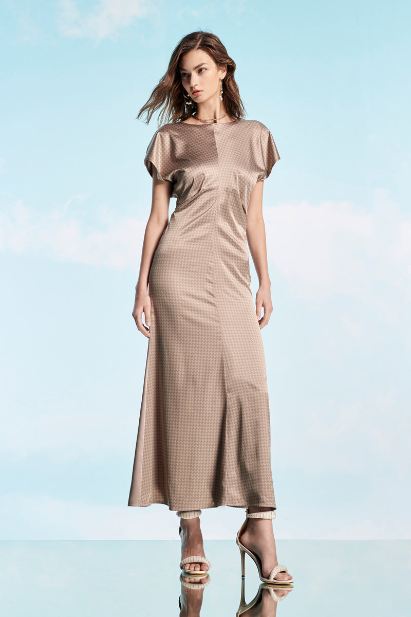 Open Back Dress, Midi Dress | Honey Gold | Dress | Zoelle Open Back Dress, Midi Dress | Honey Gold | Dress | Zoelle