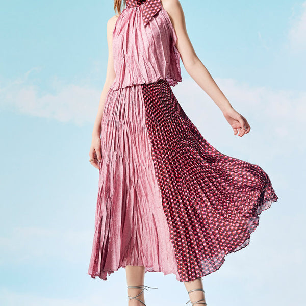 Panel Skirt, Pleats | Rose Pink | Skirt | Zoelle
