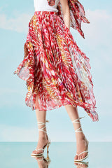 Redpoll Pleated Merged Skirt