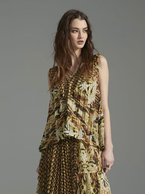 Citrine Prism Reversible Blouse
