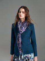 Amethyst Prism Pleated Scarf