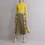 Zoelle Citrine Prism Pleated Wrap Skirt