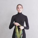 How to wear Zoelle Malachite Butterfly Pleated Scarf