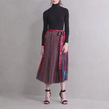 Zoelle Rising Phoenix Pleated Wrap Skirt