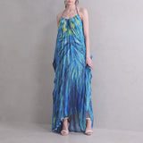 Zoelle Oceanic Phoenix Halter Maxi Dress