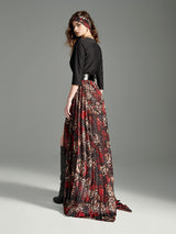 Admiral Butterfly Combo Maxi Wrap Dress - Back