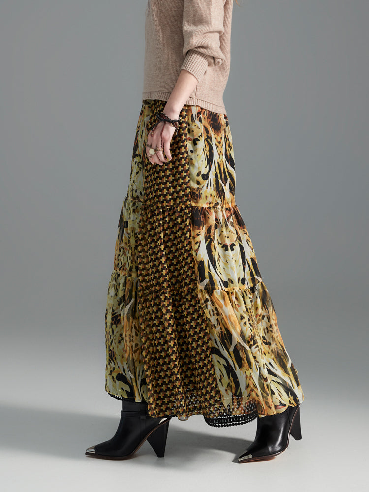 Zoelle Citrine Prism Tiered Skirt - Side