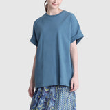 Zoelle Teal Embroidered Tee