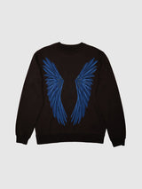 Black Beaded Wings Sweatshirt