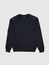 Black Beaded Angel Wings Sweatshirt