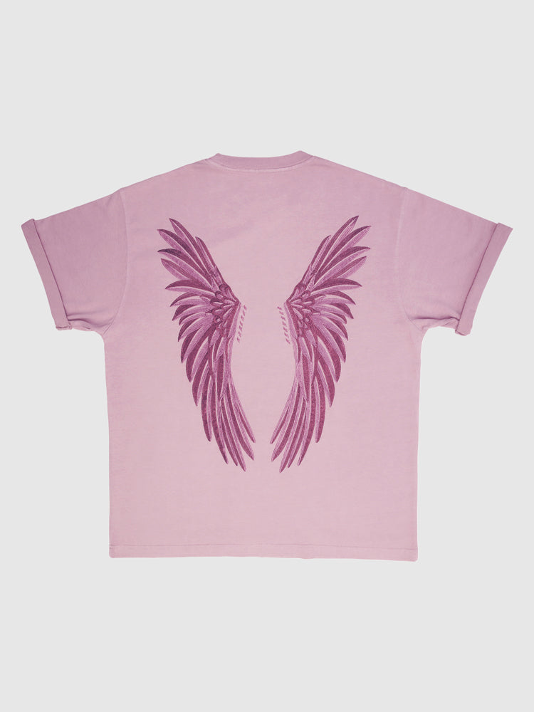 Rose Pink Embroidered Tee