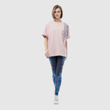 Zoelle Soft Pink Embroidered Pique Tee