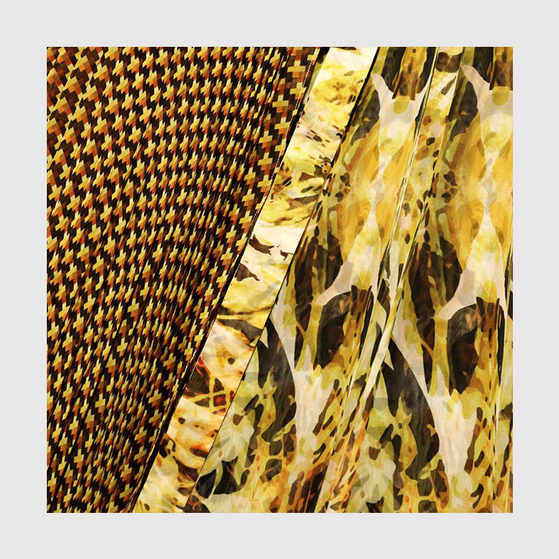 Zoelle Citrine Prism Pleated Wrap Skirt