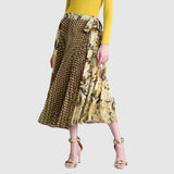 Zoelle Citrine Prism Pleated Wrap Skirt