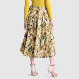 Zoelle Citrine Prism Pleated Wrap Skirt