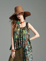 Malachite Butterfly Reversible Blouse