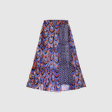 Zoelle Sapphire Peacock Irregular Skirt