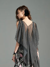 Nordic Butterfly Hi-Low Blouse