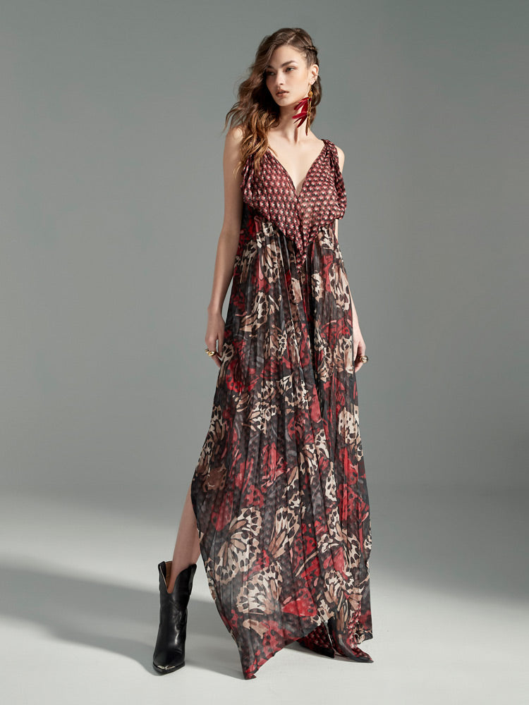 Admiral Butterfly Reversible Maxi Dress