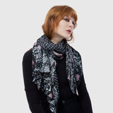 Zoelle Nordic Butterfly Pleated Scarf