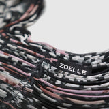 The details of Zoelle Nordic Butterfly Pleated Scarf