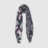 Zoelle Nordic Butterfly Pleated Scarf