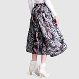 Zoelle Nordic Butterfly Pleated Wrap Skirt