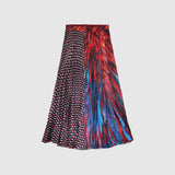 Zoelle Rising Phoenix Pleated Wrap Skirt