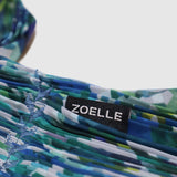 The details of Zoelle Indigo Bunting Pleated Scarf