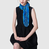 Zoelle Oceanic Phoenix Pleated Scarf