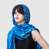 Zoelle Oceanic Phoenix Pleated Scarf