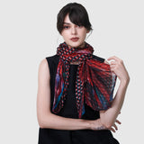 Rising Phoenix Cinch-Pleated Scarf