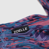 The details of Zoelle Purple Haze Pleated Scarf