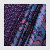 The details of Zoelle Purple Haze Pleated Wrap Skirt