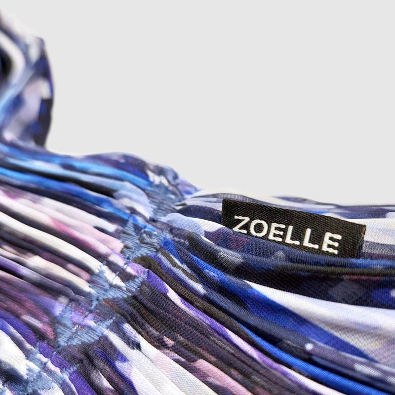 The details of Zoelle Violet Starling Pleated Scarf