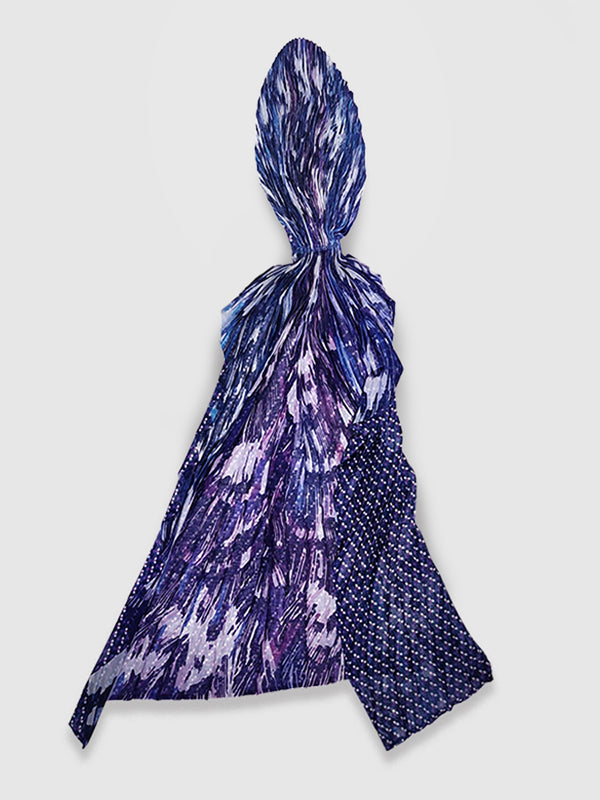 Violet Starling Cinch-Pleated Scarf